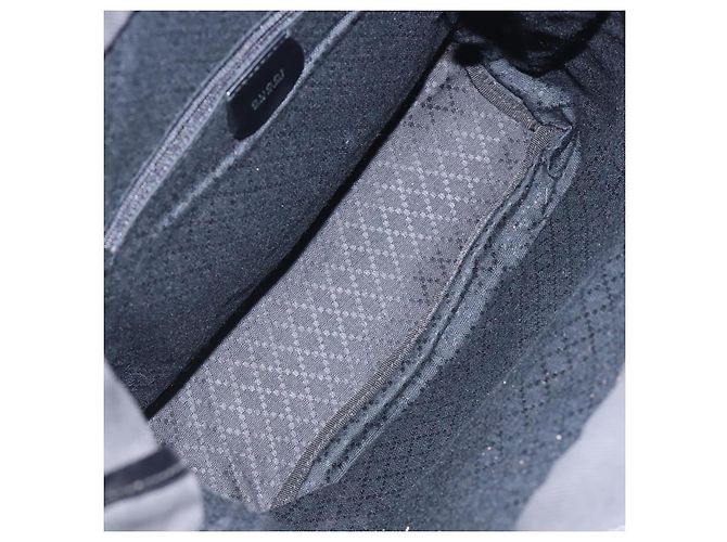 Borsa Tote in Nylon Nero e Argento Gucci Bamboo 000 1998 0508 Auth bs28079 - vista 10