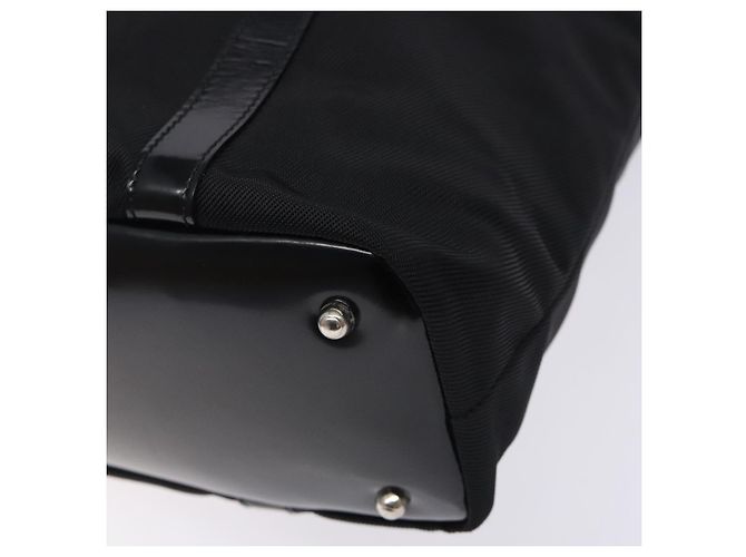 Borsa Tote in Nylon Nero e Argento Gucci Bamboo 000 1998 0508 Auth bs28079 - vista 14