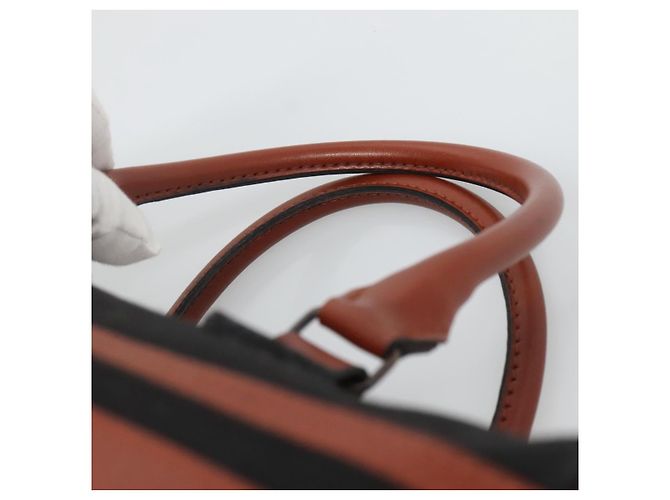SAINT LAURENT Hand Bag Canvas Brown Auth BA4050 - view 8