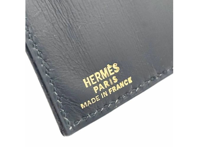 Hermès Kara Geldbörse im schwarzen Leder - Ansicht 9