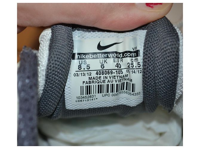 Nike Air Sneaker Damen Leder Weiß Elfenbein Größe 40 Aus weiß - Ansicht 6