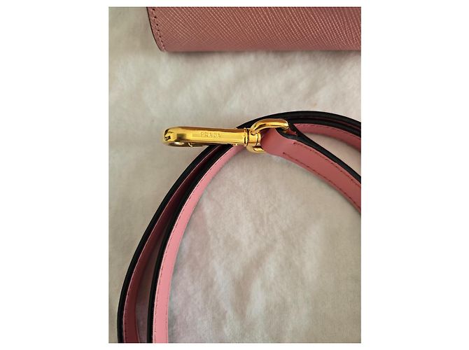 Prada Cuero suave Saffiano Rosa - vista 4