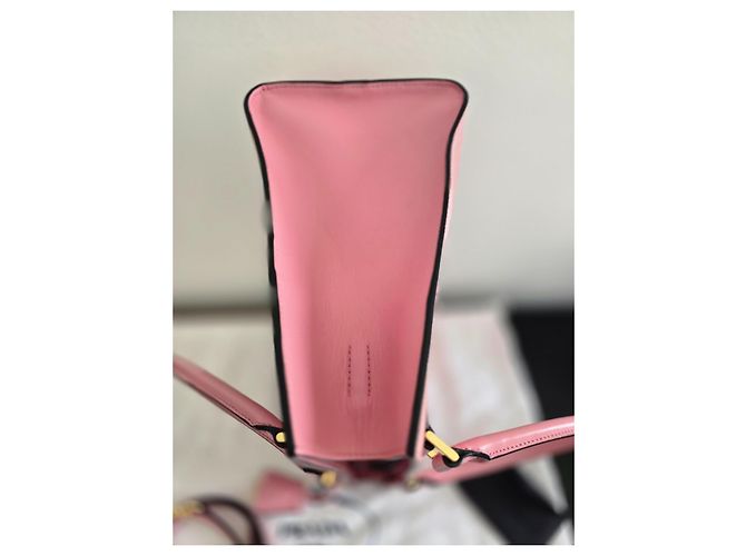 Prada Cuero suave Saffiano Rosa - vista 5