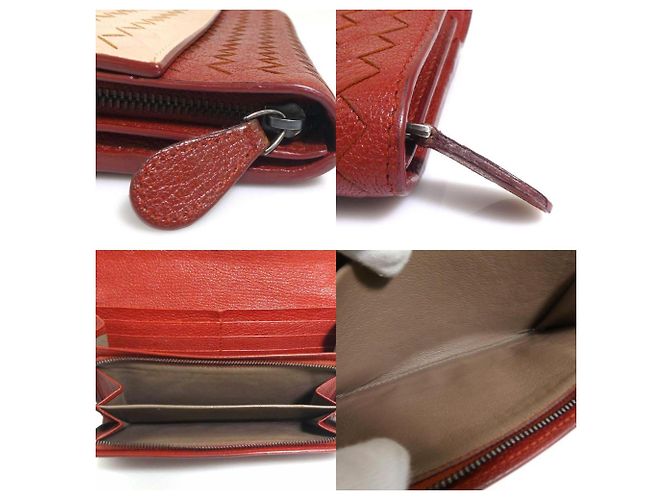 Bottega Veneta Intrecciato Leder Langbörse Braun Beige - Ansicht 4