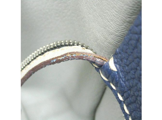 Borsa in pelle da donna BREGANCON di Moreau Argento Blu navy - vista 17