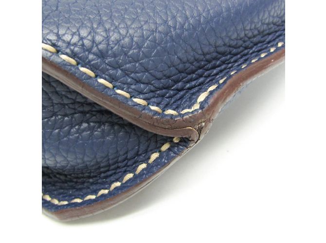 Borsa in pelle da donna BREGANCON di Moreau Argento Blu navy - vista 5