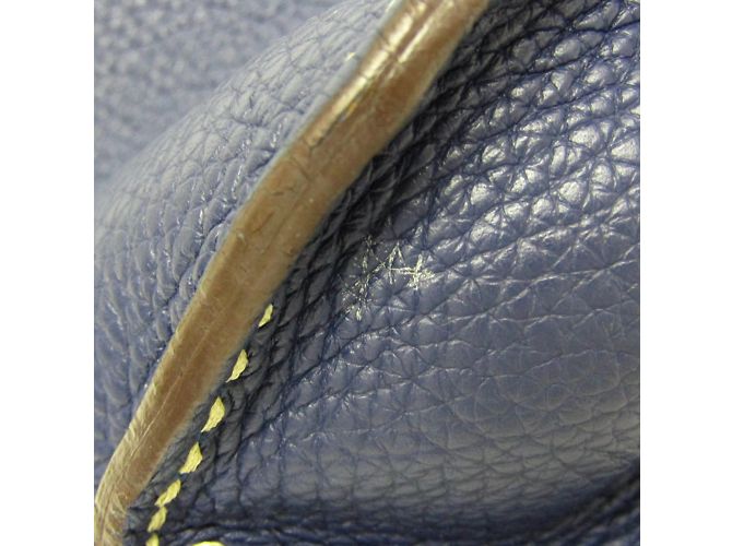 Borsa in pelle da donna BREGANCON di Moreau Argento Blu navy - vista 7