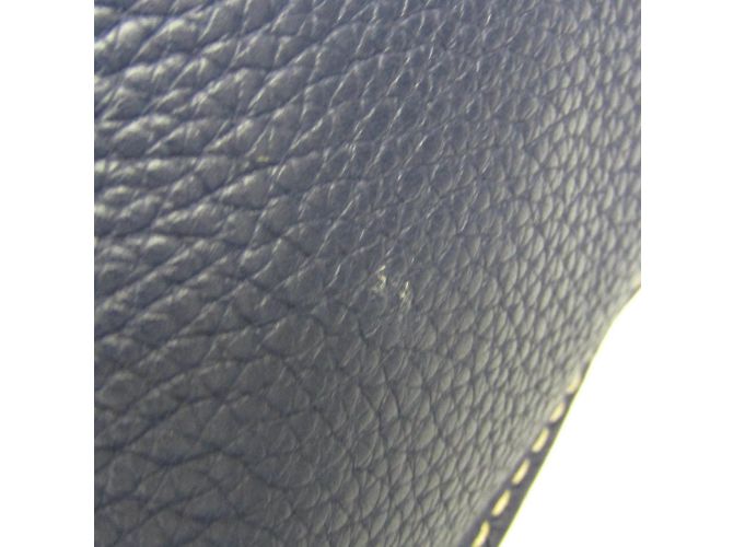 Borsa in pelle da donna BREGANCON di Moreau Argento Blu navy - vista 8