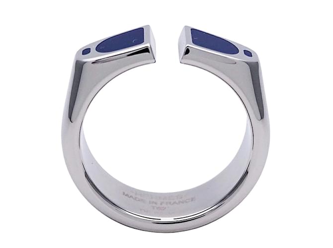 Hermes Hermès Etrier Men's Ring Blue - view 4