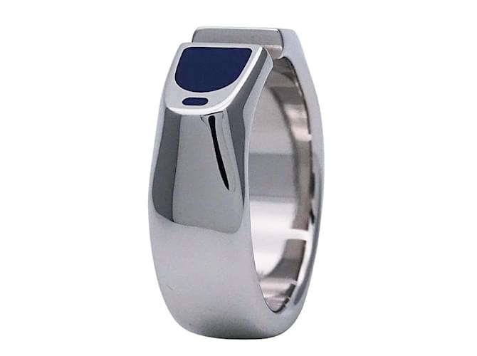 Hermes Hermès Etrier Men's Ring Blue - view 5