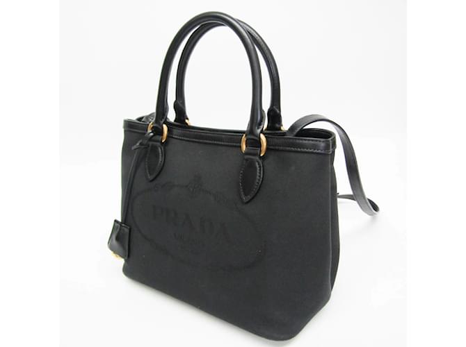 Borsa Prada LOGO JACQUARD 1BA172 Nero - vista 8