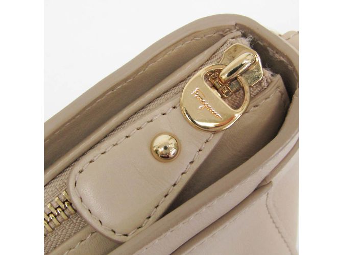 Borsa Salvatore Ferragamo Gancini EE-21 F703 Beige - vista 16
