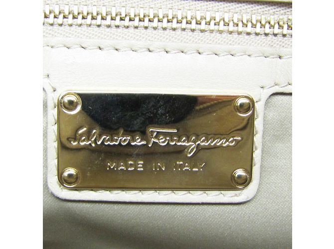 Borsa Salvatore Ferragamo Gancini EE-21 F703 Beige - vista 18