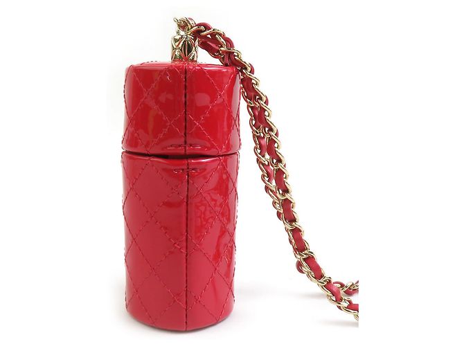 Astuccio per rossetto Chanel Rosso e Oro in Pelle D'oro - vista 3