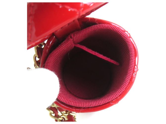 Astuccio per rossetto Chanel Rosso e Oro in Pelle D'oro - vista 4