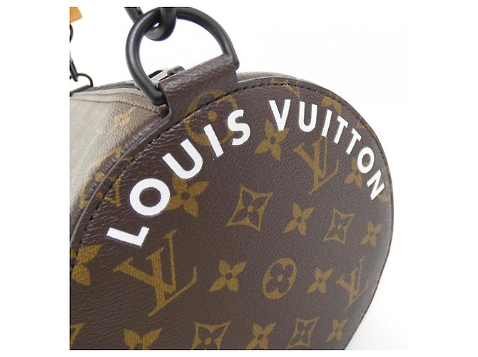 Borsa a Spalla Soft Polochon Monogram Macassar di Louis Vuitton Marrone D'oro - vista 3