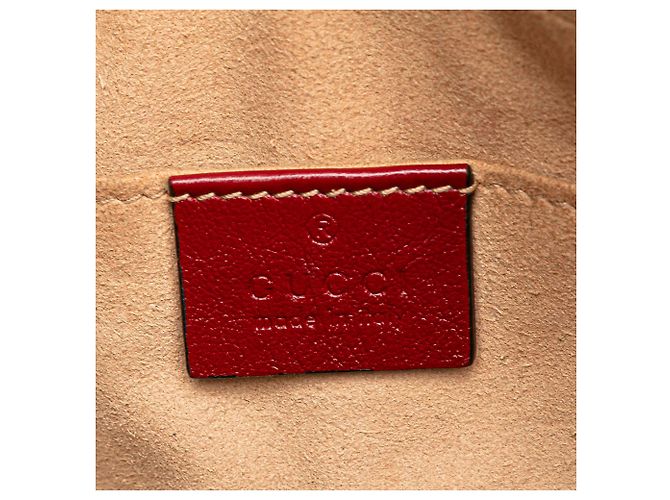 Gucci Piccola Borsa a Spalla Matelassé GG Marmont Marrone Beige - vista 5