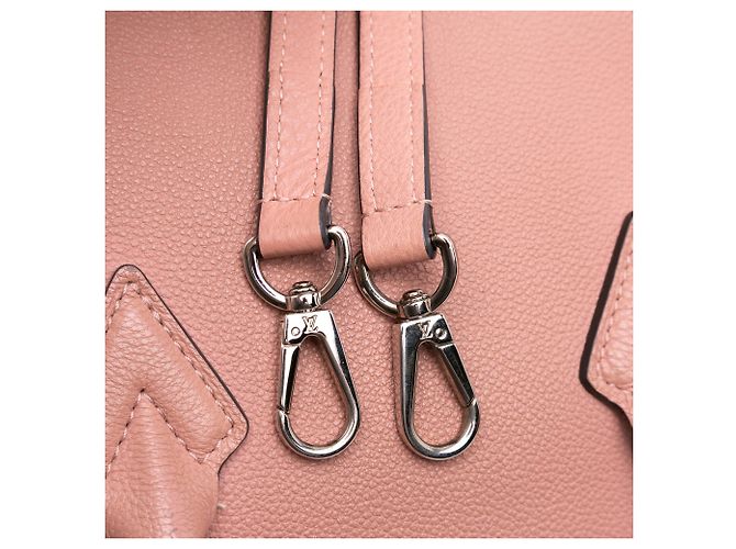 Louis Vuitton Pink Taurillon Soft Lockit MM Rosa - vista 13