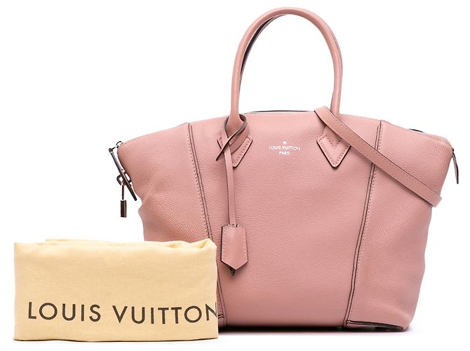 Louis Vuitton Pink Taurillon Soft Lockit MM Rosa - vista 15