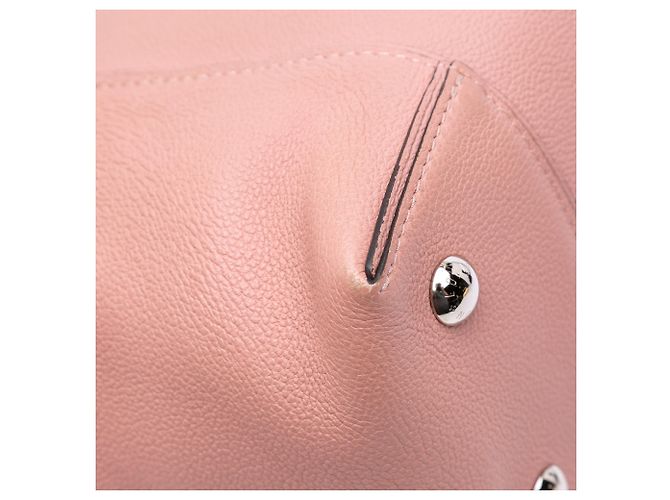 Louis Vuitton Pink Taurillon Soft Lockit MM Rosa - vista 7