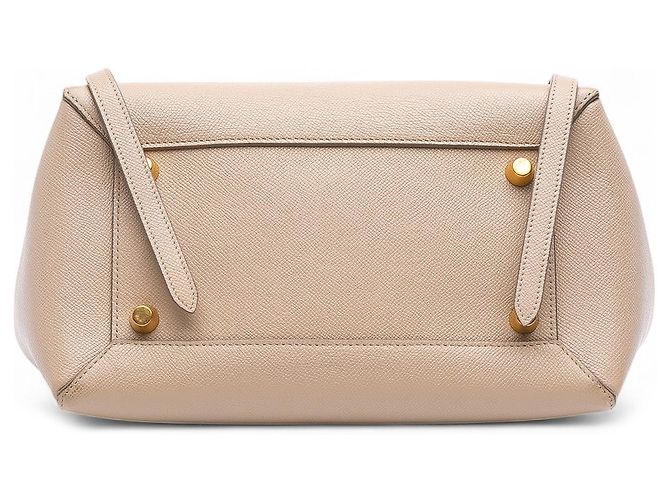 Belt Bag Céline Celine Mini Gürteltasche aus beigeem genarbtem Kalbsleder - Ansicht 3