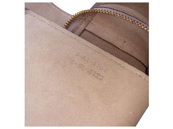 Belt Bag Céline Celine Mini Gürteltasche aus beigeem genarbtem Kalbsleder - Ansicht 5