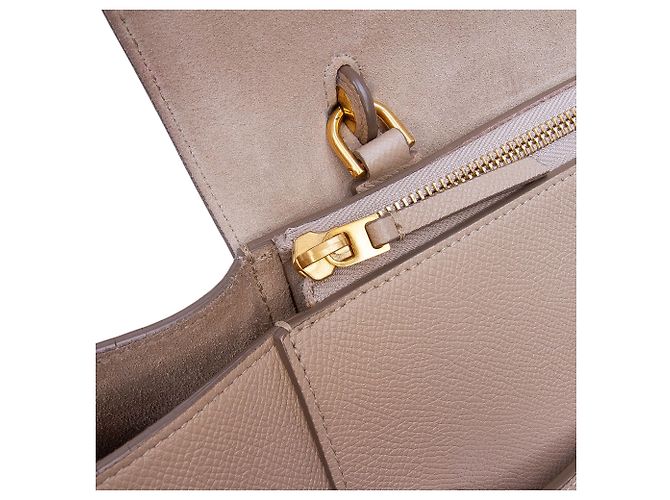 Belt Bag Céline Celine Mini Gürteltasche aus beigeem genarbtem Kalbsleder - Ansicht 6