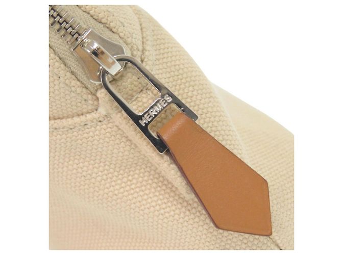 Bolso Bolide 16 Mini de Algodón Beige Hermès - vista 7