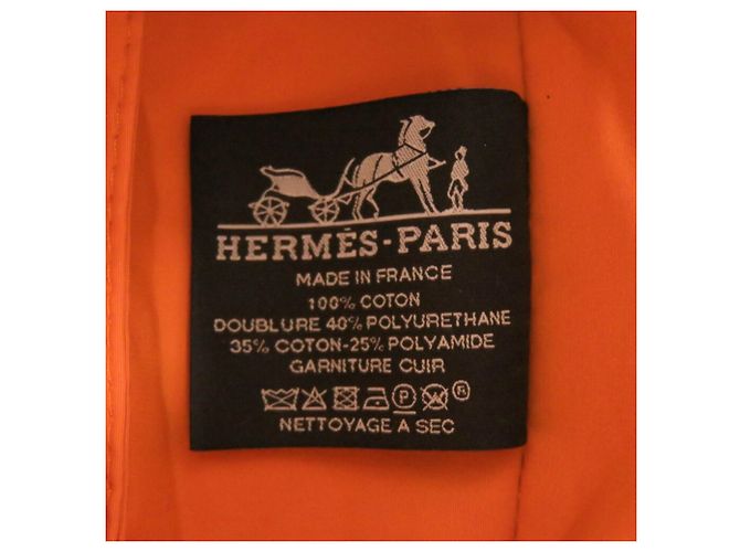 Bolso Bolide 16 Mini de Algodón Beige Hermès - vista 8