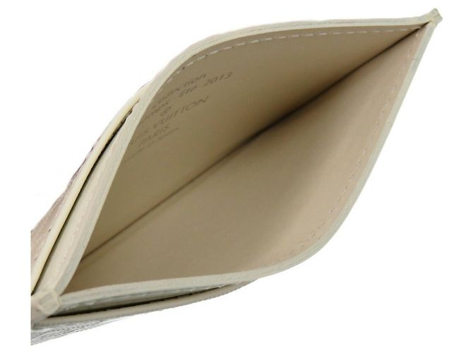Estuche para tarjetas Damier Facet Louis Vuitton Blanco - vista 5