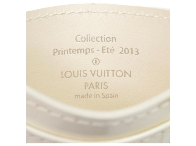 Estuche para tarjetas Damier Facet Louis Vuitton Blanco - vista 8