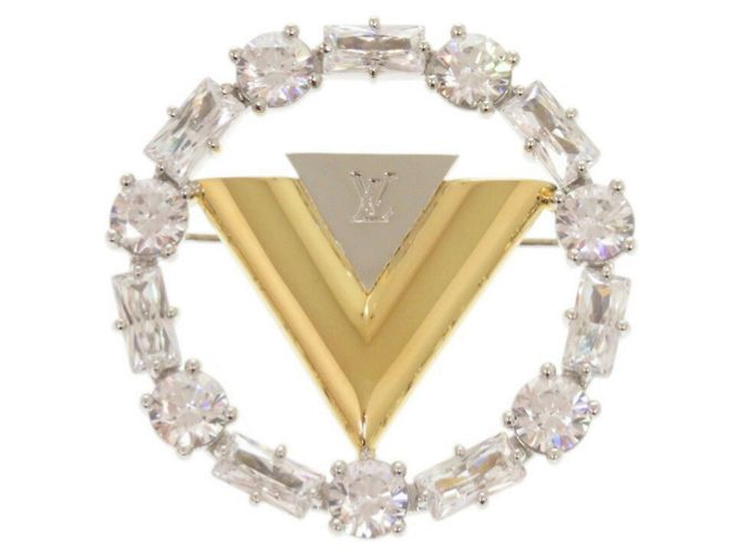 Spilla V di Louis Vuitton M02263 Argento D'oro - vista 2