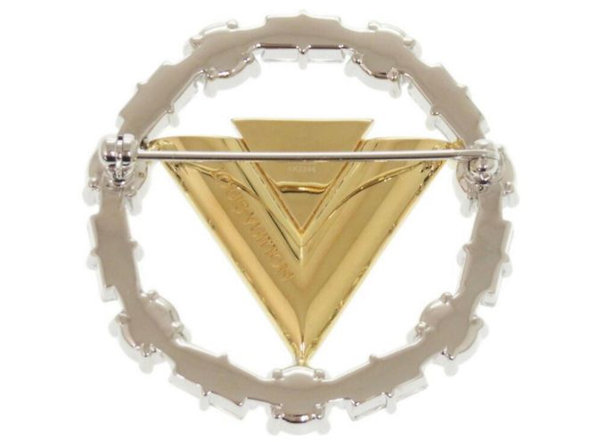 Spilla V di Louis Vuitton M02263 Argento D'oro - vista 4