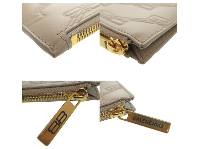 Everyday Monedero Monograma BB Balenciaga Beige - vista 10