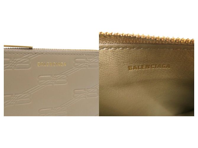 Everyday Monedero Monograma BB Balenciaga Beige - vista 11
