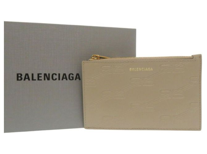 Everyday Monedero Monograma BB Balenciaga Beige - vista 3