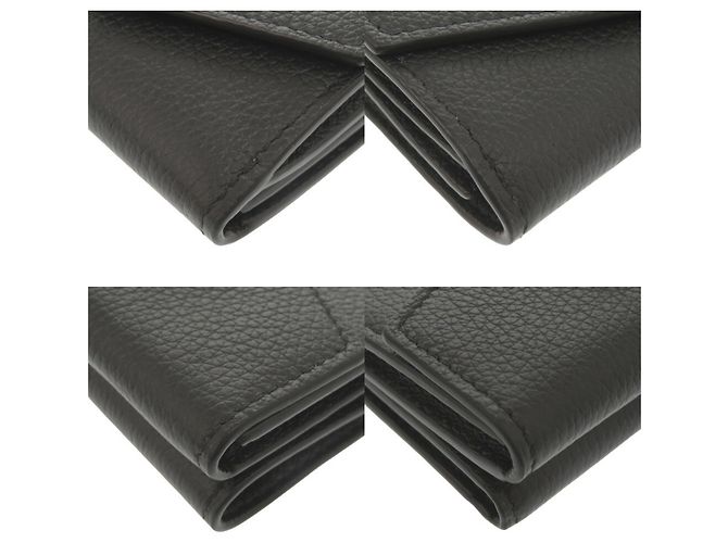 Louis Vuitton Portefeuille Rock Mini Tri-fold Wallet Black - view 4