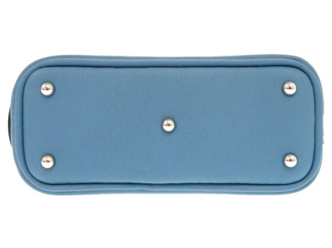 Charm per borsa Hermès Bolide in pelle Swift Shark Blu - vista 5