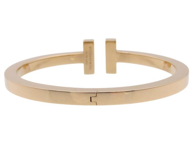 Tiffany & Co Bracciale in oro rosa 18K con diamanti Tiffany T-Square D'oro - vista 5