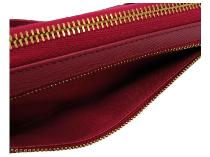 Ribbon Cartera larga con cinta redonda Prada Rosa - vista 10