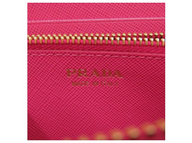 Ribbon Cartera larga con cinta redonda Prada Rosa - vista 11