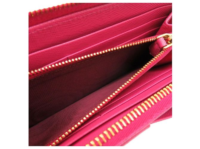 Ribbon Cartera larga con cinta redonda Prada Rosa - vista 7