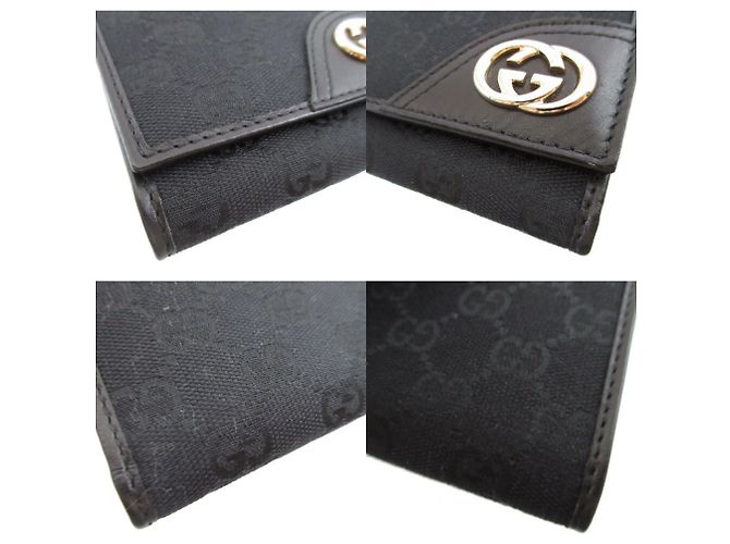Cartera negra plegable Interlocking G de Gucci Negro - vista 8