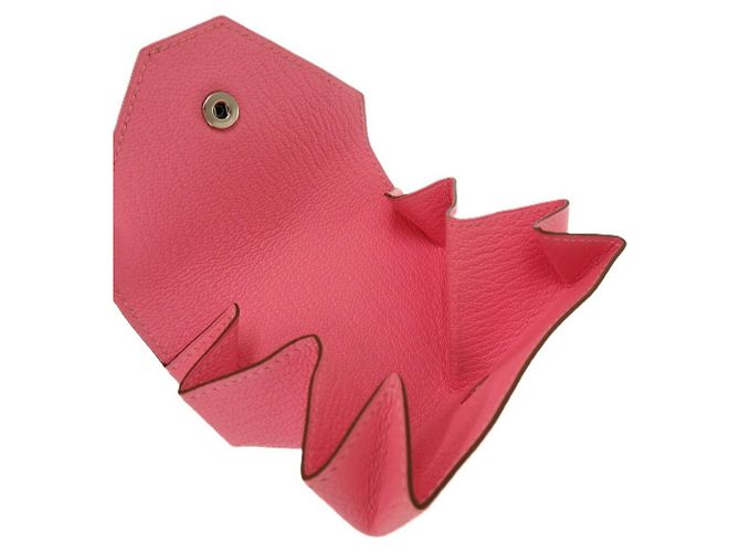 Monedero de piel de cabra rosa Levain Quatre de Hermès - vista 5