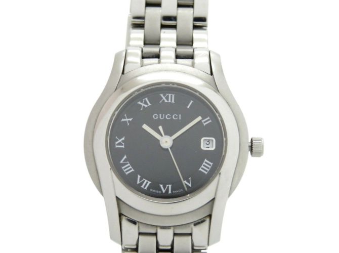 Reloj de pulsera de acero inoxidable con cuarzo Gucci 5500L - vista 2