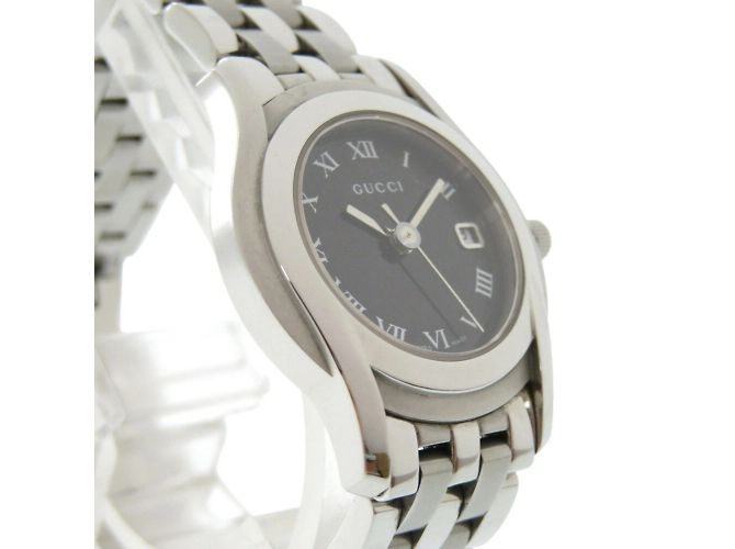 Reloj de pulsera de acero inoxidable con cuarzo Gucci 5500L - vista 3
