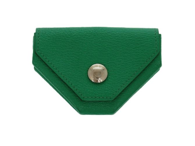 Monedero Hermès Levain Quatre Chevre Verde Menta - vista 2