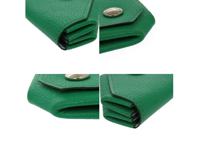 Monedero Hermès Levain Quatre Chevre Verde Menta - vista 5