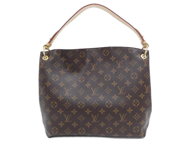 Borsa a Spalla Graceful PM Monogramma Louis Vuitton Marrone Beige - vista 2