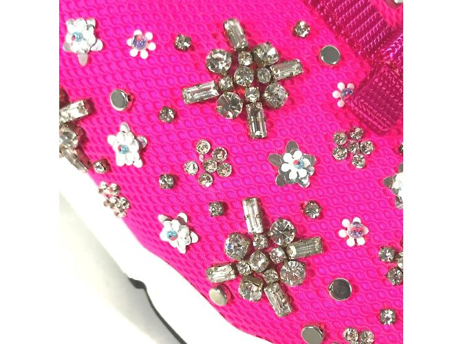 Sneakers in rete rosa Christian Dior - vista 11